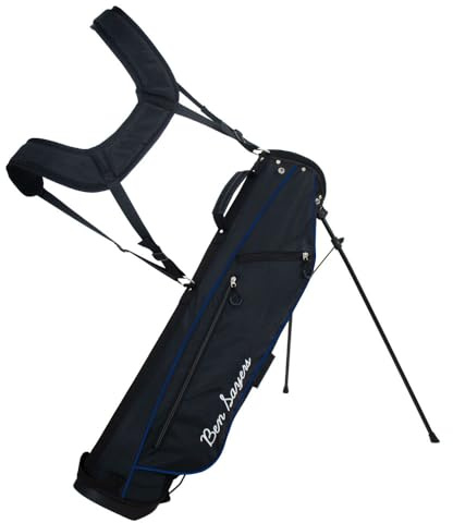 Ben Sayers LTE 6 Pencil Golf Stand Bag | Lightweight Golf Clubs Carry Bag with Dual Shoulder Strap and Lumbar Padding |