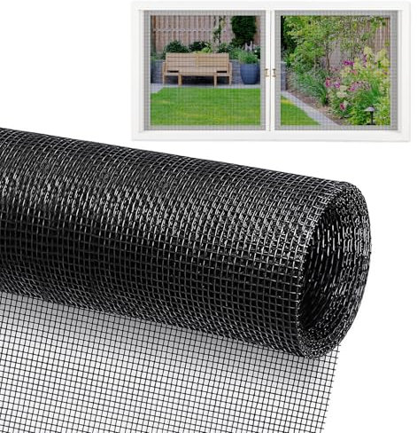 Moustiquaire Fenetre 252x122cm, Rouleau moustiquaire, Moustiquaire En Fibre De Verre, Moustiquaire Fenetre Enroulable Ajustable, Fibres de Verre Moustiquaire pour Anti-Insectes