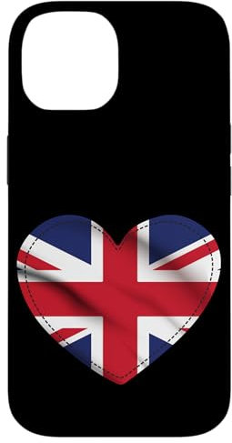 United Kingdom Heart Flag British UK Flags Men Women kids Case for iPhone 14