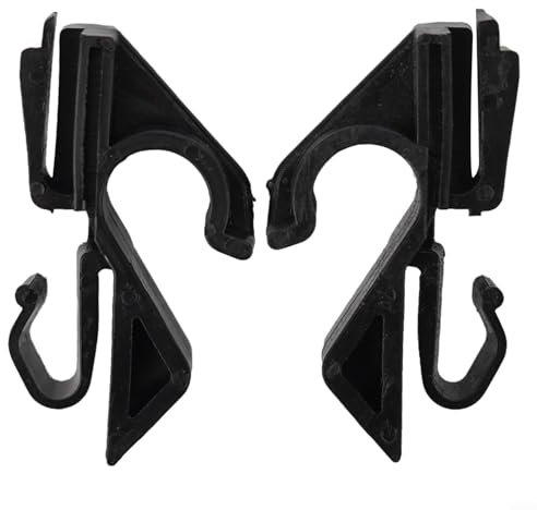Advokingtap Hutablage-Clips für die hintere Hutablage, passend für Fiat Grande Punto ab 2006, schwarzer Kunststoff, OEM 71719952 71719953, 2 Stück