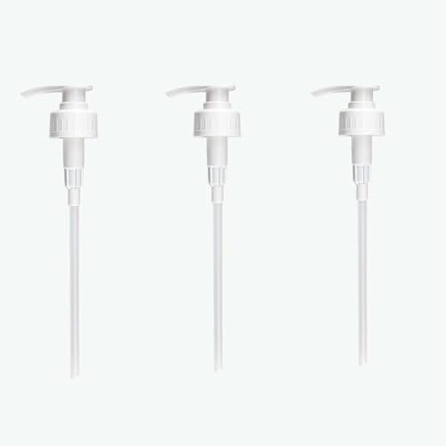 Lot de 3 distributeurs à pompe de 5 l pour bouteilles de shampooing, distributeur à pompe pour bidon de 5 litres, pour huiles, alcool, parfums, shampooings