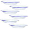 Alipis Elegante Set Di Piatti Da Portata in Smalto Vintage Rotondi Lavabili in Lavastoviglie Per Uso Domestico Campeggio Noodles Frutta Snack Zuppe Insalate