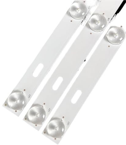 PGLVLZFGFN 3 unids/Set 597mm LED retroiluminación Piezas de reparación de TV compatibles for JVC 32 Pulgadas 7led 32DE75 32LEX-5027 32LEM-1009-1010-5009 HL-00320A28-0701S-04 Tira de Luces para TV