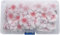 100 Edible Flower Cupcake Toppers, Sticky Rice Paper Decorative Cake Toppers for Wedding Birthday Parties Decorations