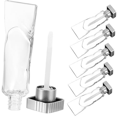 VICASKY 6pcs Empty Lip Gloss Tubes Plastic Mini Lip Gloss Containers for Women Cosmetic Tools