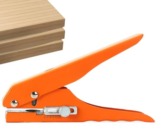 Zunishaone Puncher in PVC, foro di carta, perforatore resistente, copertura per viti ad alte prestazioni, strumento per la lavorazione del legno