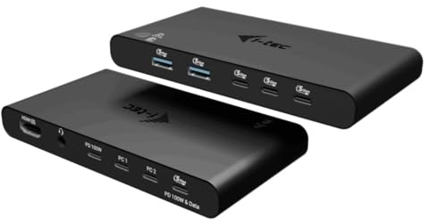 i-tec KVM Docking Station HDMI für 2 Hosts mit Power Delivery 2X 100W