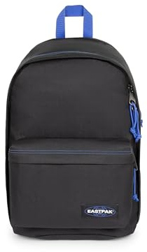 EASTPAK Back to Work Rucksack — Laptop-Rucksack mit Organizer und speziellem Laptopfach, 27 L -Kapazität, 43 x 29.5 x 25 cm — Kontrast Schwarz Blau