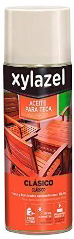 Xylazel Aceite para Teca en spray color Teca 400 ml