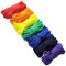EDGEAM 7x Couleur de l'arc Corde de parachute Paracorde Bracelet survie Porte-clés Bricolage (Couleur de l'arc)