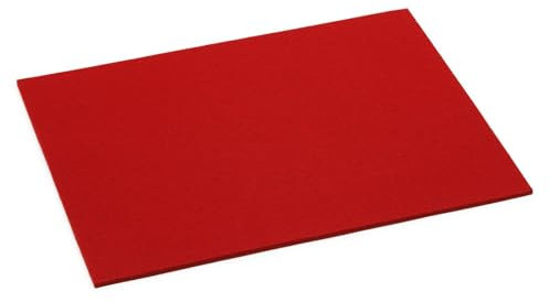 Hey Sign Tischset Filz 4-teilig rechteckig 5mm in vielen Farben Farbe:11 - Rot