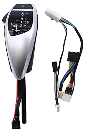 TAKPART LHD Automatischer LED Schaltknauf Schalthebel Nachrüstsatz für E90 E91 E93 E81 E82 E84 E87 E88 E89 (Chrom Schwarz