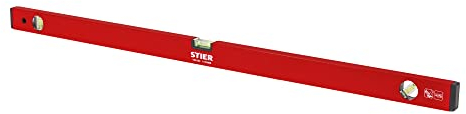 STIER Wasserwaage 100 cm Aluminium ± 1,0 mm/m drei Libellen