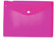 HERMA 20058 Porte-documents A5 transparent rose rose - Petites poches transparentes - Enveloppe avec bouton pression - Enveloppe en plastique pour l'école, l'université, le bureau, les voyages