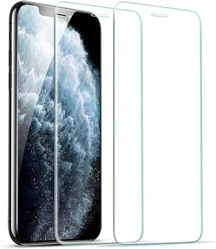 [2 Stück] Panzer Schutz Glas für iPhone XS Schutzglas 9H Härte, Echt Hart Tempered Glass, HD Displayschutzfolie, 2.5D, Ultra-klar, Kratzfest, Schutzfolie