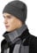 MOBIUSPHY Wintermütze Herren Damen Strickmütze Beanie Mütze Wollmütze Winter Erwachsener klassisches Design Herrenmütze Modern Weich Elastisch Haube aus atmungsaktivem Dunkelgrau