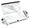 PlayVital Adesivo Skin Protettiva per Nintendo Switch OLED,Decal Sticker Vinile per NS Switch OLED Console&Joycon&Dock&Grip-Marmo Bianco Moderno
