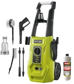 Idropulitrice RYOBI RY130PWA-P - 130 Bar - 1600W - Spazzola rotante - Detergente universale