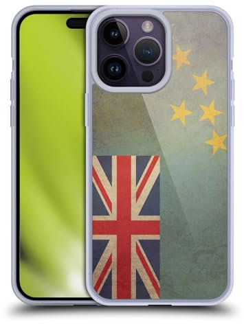 Head Case Designs Tuvalu Tuvaluan Vintage Fahnen 5 Gelhülle [Militärischer Schutzgrad] Kompatibel Mit Apple iPhone 14 Pro Max Und Kompatibel Mit MagSafe