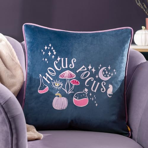 furn. Hocus Pocus Kissen, Samt, mit Paspelierung, Polyester gefüllt