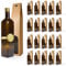 Espirito Rebelde 20 bottiglie in vetro scuro da 500 ml con tappo a vite dorato + 20 scatole | olio d'oliva, aceto, alcool | olio di vetro