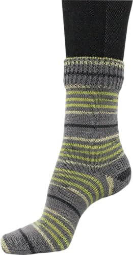 Sockenwolle Strumpfwolle Color 4fädig 100gr Knaul - Farbauswahl an butem Strumpfgarn- 420m Lauflänge, Filzfrei (1008)