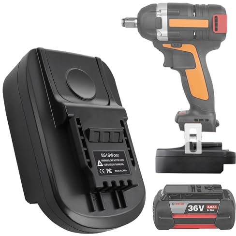 For Bosch GBA to Worx Adapter, Suitable for Bosch Professional GBA 18-V BAT607 BAT614 BAT607G Lithium Batteries, Converter for Worx 18V-20V Li-ion Battery Power Tools