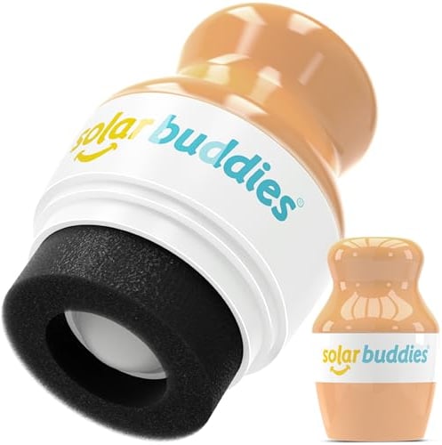 Solar Buddies Applicatore di Crema Solare - Nudo - Applicatore di Crema Solare, Crema Solare e Lozione con Spugna Ricaricabile per Viaggi per Bambini, Adulti e Famiglie - Contiene 100 ml