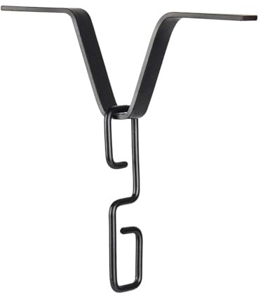 Colcolo Rain Chain Gutter Adapter Hook, V Shaped Hook Hanger, Iron Connector, Rain Chain V Hook, Black