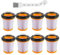 HUAREW 8 Piezas Filtro de repuesto Aspirador para Shark ION W1 S87 Filtro de aspiradora inalámbrico de mano WV200, WV201, WV205, WV220, Comparar con la pieza # XHFWV200