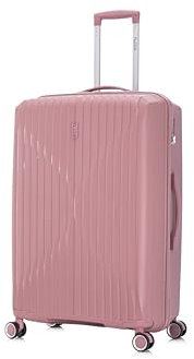 CELIMS - Valise Grande en Polypropylène | Modele 2025 | Taille 75cm 23kg | Serrure TSA | 8 roulettes 360 | Rose