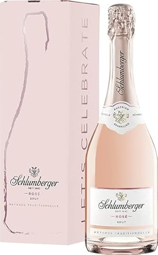 Schlumberger Rosé Brut | Geschenkverpackung | Austrian Sparkling Sekt | feiner Duft, mit Anklängen nach roten Beeren | Frankfurt International Trophy Gold Award Gewinner 2024 | 750ml