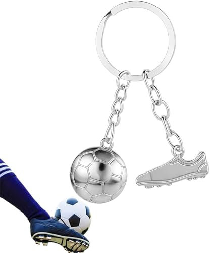 Schlüsselanhänger Fußball Football Geschenke Jungen Glücksbringer Fussball Schlüsselanhänger Personalisiert mit O-Ring,Männer Fussballgeschenke Keychain Deko mitgebsel für Männer Kinder Geschenke