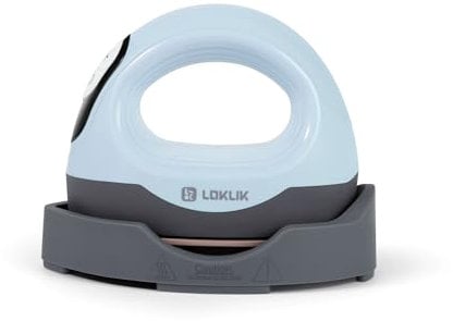 LOKLIK Impress Mini 3 – Presse à chaud pour t-shirts, sacs, tasses, chapeaux et autres textiles - appareil portatif pour la décoration et l'artisanat - Transfert de vinyle (Bleu)