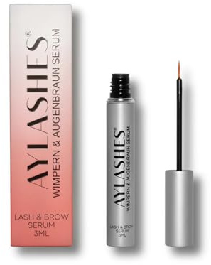 AYLASHES - DIY WIMPERN & AUGENBRAUEN SERUM | Stärkt Haarwurzeln | Regt Wachstum an | Ölfrei | Dermatologisch getestet