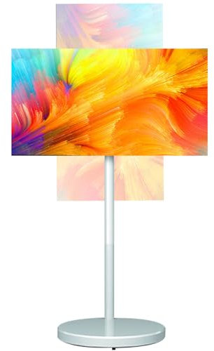 SHENGSHIYU 24 Pulgadas TV Portátil con Cámara, 8 GB + 128 GB Televisores Portátiles Soporte con Ruedas, Television Portátil con Duplicación de Pantalla, Pizarra Digital, Control Remoto