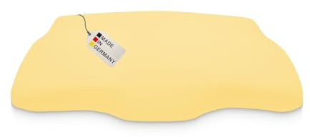 DUKAL | Bezug für Derila (Queensize) Memory Foam Kopfkissen | 30 x 50 cm | aus hochwertigem DOPPEL-Jersey | 100% Baumwolle | Farbe: gelb