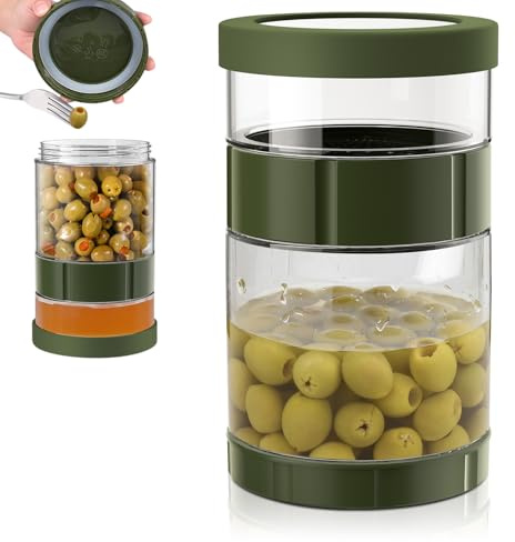 Pot a Cornichon Retournable, 1,5l Bocal à Concombre Flip avec Passoire Hermétique Pot Cornichon Retournable en Verre Réversible pour Olives Jalapenos Kimchi Fruits Marinés et Légumes En Saumure
