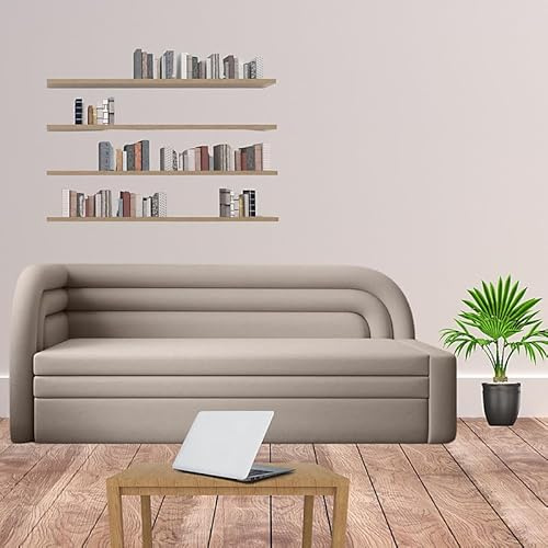 Agritrade AK Fabillo Teen Boys and Girls Bed with Storage Sleeping Surface 135 x 199 cm Beige Left