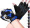 RDX Gym Weight Lifting Gloves Workout Fitness Bodybuilding Breathable Powerlifting Wrist Support Training Exercise, Blue, XL