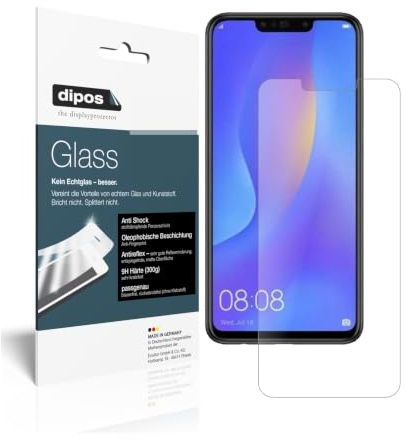 dipos 2x Displayschutzfolie 9H matt für Huawei P Smart Plus | Antireflex, entspiegelnd, bricht und splittert nicht, kein Echtglas, Anti-Shock, kratzfest, blasenfrei, selbstklebend