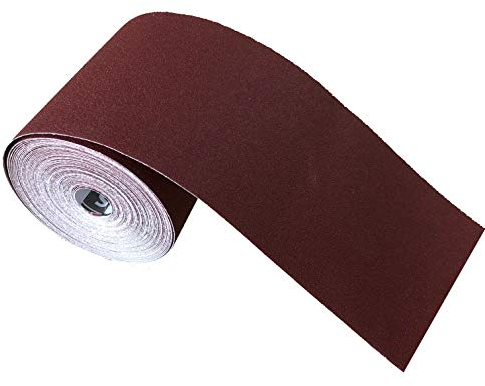 Goodway Schleifpapier Rolle │ 115 mm x 25 m │ Korn 80 │ Aluminiumoxid │ Ideal für präzises Schleifen von Holz und Metall