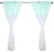 TupTam Kinderzimmer Voile Vorhänge Baby Gardinen mit Tunnelzug Set, Farbe: Bärchen Mint, Größe: ca. 140 x 160 cm