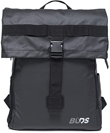 Sac à Dos Urbain City Bag Original [CBO] De Buds-Sports Pour Ordinateur Portable 15 - Volume Ajustable - Travail et Sport 15/25L - Fixation Exclusive Porte-Bagages Vélo (Noir)