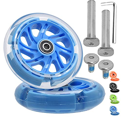 OTFAITP Vorderrad Ersatzteil für Micro Kickboard Maxi Deluxe Faltbare LED / Maxi Deluxe Pro / Maxi Deluxe Eco / Serie 3 Rad Scooter