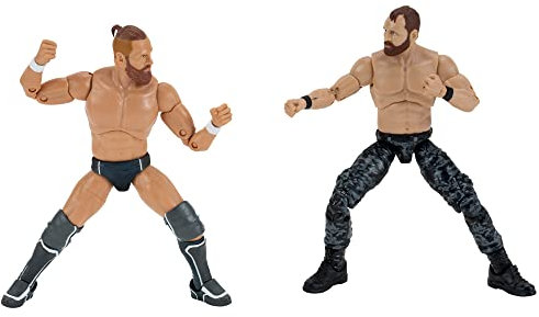 All Elite Wrestling Unübertroffene Jon Moxley und Bryan Danielson 2er-Pack – Zwei 15,2 cm große Figuren mit Aew Mikrofonen und alternativem Handzubehör – Amazon Exclusive