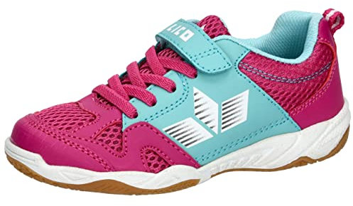 Lico Sport VS Unisex Kinder Hallenturnschuh, Pink/Türkis, 35 EU