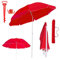 HOME KOKO LOOK Parasol Balcon Parasols de jardin exterieur Parasol Pliable Voyage Parasols de terrasse Piscine Parasol de plage Accessoires inclus 1 Pied d'ancrage + 1 crochet de parasol - 200 CM