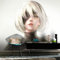 NieR Automata Yorha No.2 Papier peint 3D personnalisé Game Anime Figure Murales Murales Chambre Salon Cosplay Studio 208 cm (l) x 146 cm (H)