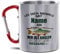 Tassendruck Karabiner Edelstahlbecher, 300 ml - Leg dich nicht mit einem Angler an - mit Name selbst gestalten - Geschenk für Angler, Geburtstagsgeschenk | Personalisiertes Geschenk